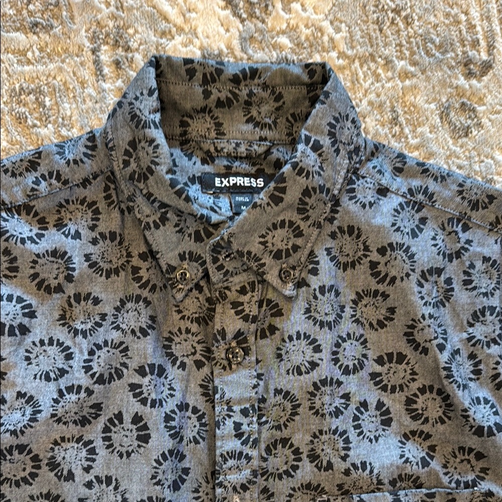 Express long sleeve button up cotton